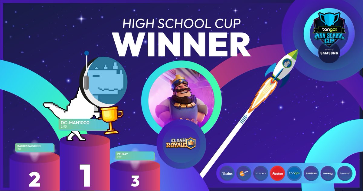 Clash Royale is done😎Congratulations to @szokolai_zsolt from for 1st place🏆 He came out on top against all the other students. He surprisingly defeated @MagicStaysGod in the final. In 3rd place landed zturay👏