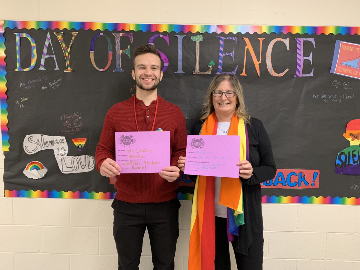 Nyack_Schools's tweet photo. On April 30, #NyackMS Ss and staff pledged their support of LGBTQ+ youth as part of the #DayofSilence. The annual event is the largest student-led, nationwide initiative in support of #LGBTQ+ visibility and inclusivity.
#NyackSchools @BudhaiSEudes https://t.co/rt4etX5jRY