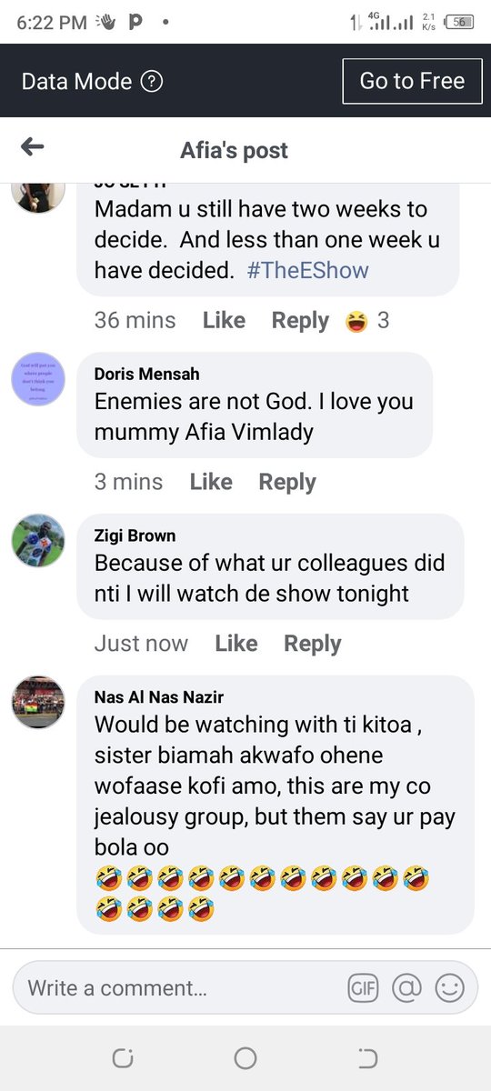 _FocusAfrica's tweet photo. An interesting comments after Afia Pokuaa - VIM Lady poster his flyer ''Gyaso Gyaso''.

#TheEshow https://t.co/cIxKWUW6VN