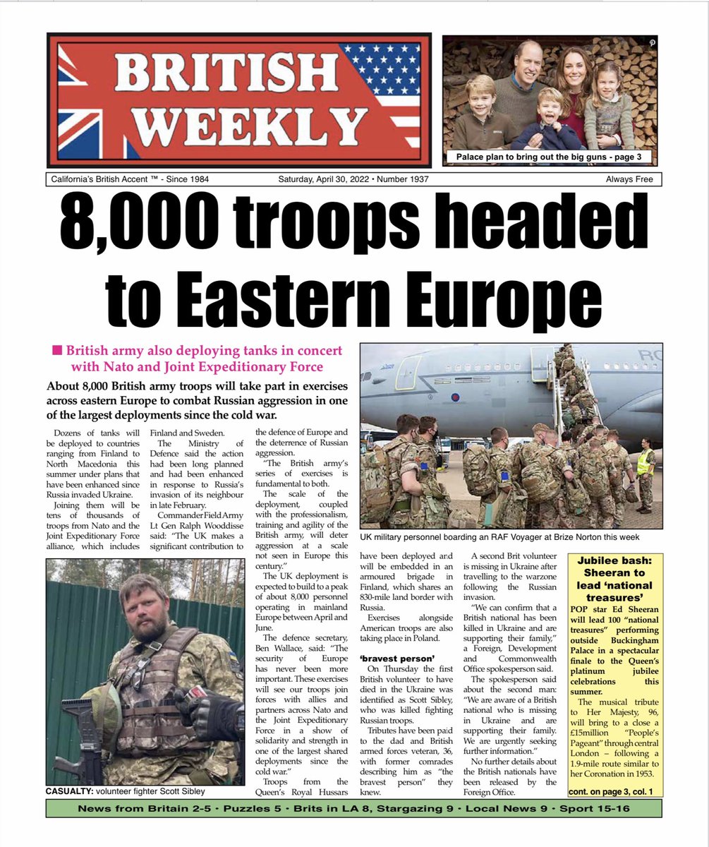 Britsinla's tweet photo. Catch up on all the latest news from Brits in LA in the British Weekly newspaper. Visit https://t.co/kscnNGSa2K to read online
We would love to have you be #MeetAMember
Email BritsinLA@gmail.com for details  #BritishWeekly #BritsinLA https://t.co/YcsYK0gggE