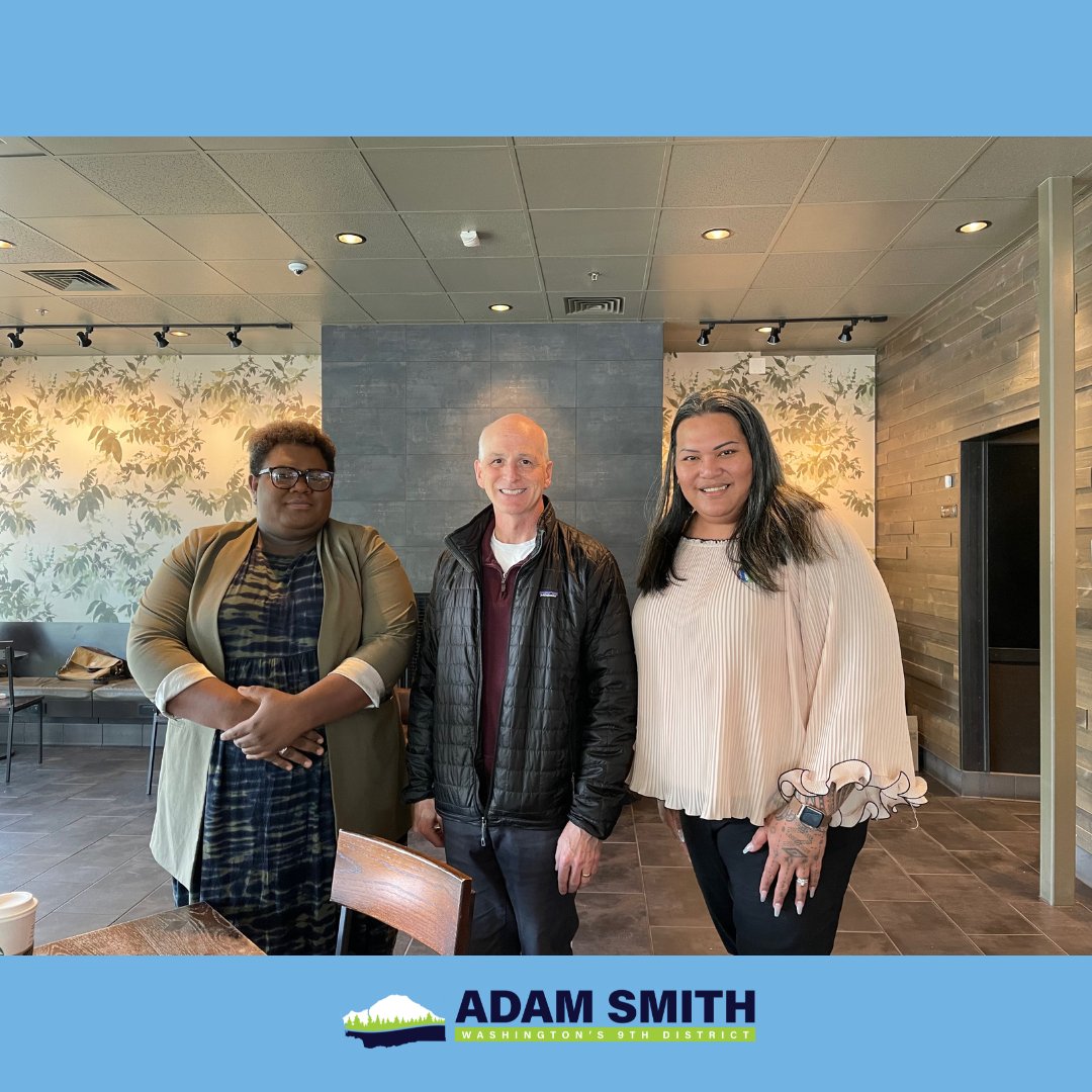 Rep. Adam Smith on Twitter "Recently I met with utopia_wa an