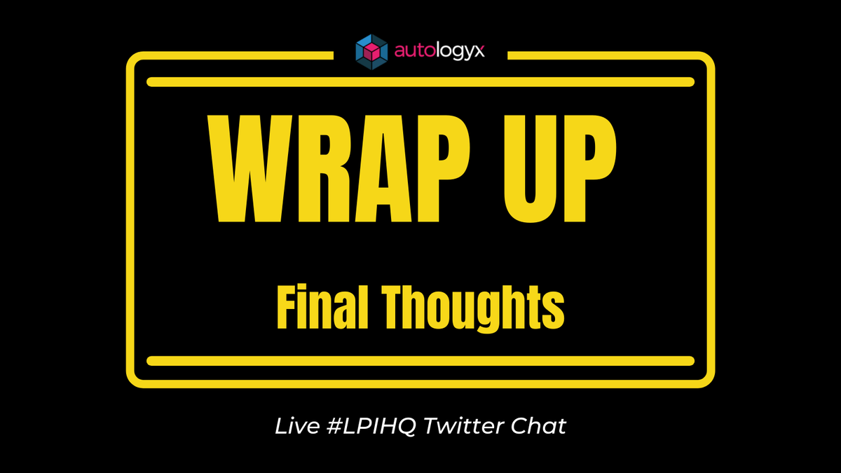 Alrighty folks! We're warping...woops I mean wrapping up! Final thoughts?! #LPIHQ