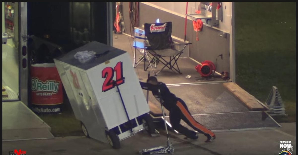 Hey <a href="/LarryMac28/">Larry McReynolds</a>, The pit box doesn't always win when you try and fight it...