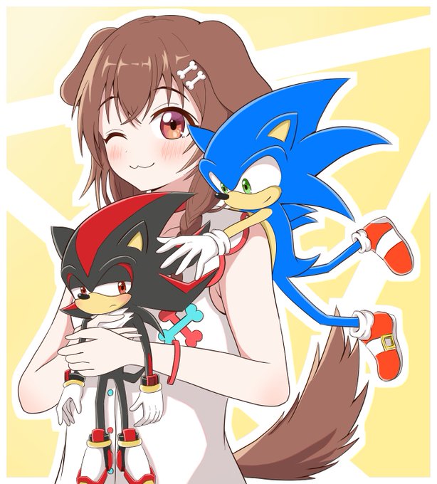 「inugami korone sonic the hedgehog」Fan Art(Latest)