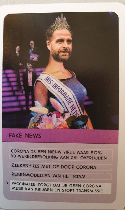 CoronaKwartet's tweet image. Mag ik van jou in de catogorie "fake news"

&amp;gt; vaccinatie zorgt dat je geen corona meer kan krijgen en stopt transmissie.

#Hugodejonge Miss Informatie  #missinformtatie
#wobdocumenten #fakenews