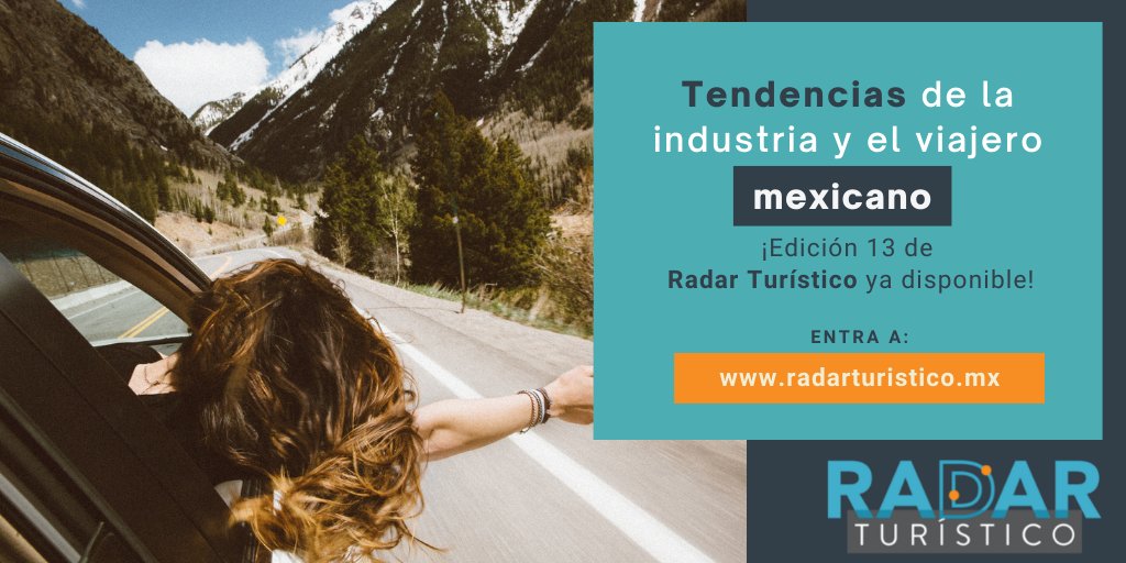 Te compartimos la edición 13 de #RadarTurístico. Estudio centrado en el viajero mexicano que llega a su fin después de 2 años de generar información y conocimiento a la industria turística del país de manera veraz, fidedigna y confiable. 

bit.ly/3oeH1UP