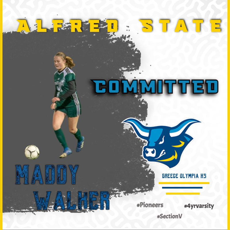 AlfredStateWSoc's tweet photo. Alfred State women's soccer is happy to announce that Maddy Walker has chosen to continue her soccer career as a Pioneer. #SectionVsoccer #Alfredstatewomenssoccer #Pioneer #Defensewinsgames https://t.co/Vylf4nMcvZ