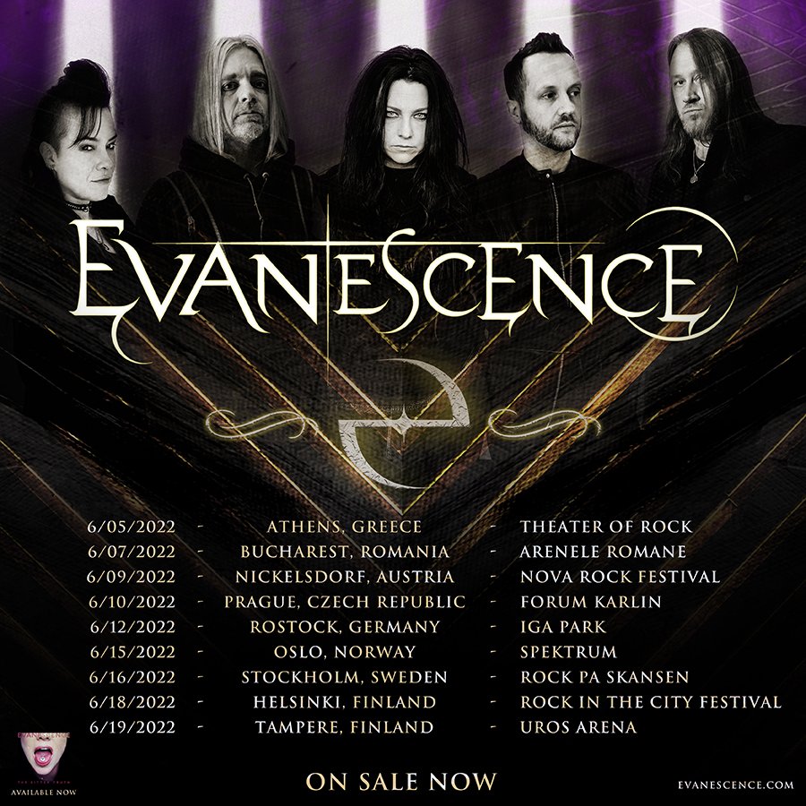 We are so excited for these shows coming up – we can’t wait to come see you!

evanescence.com/evanescence-sh…