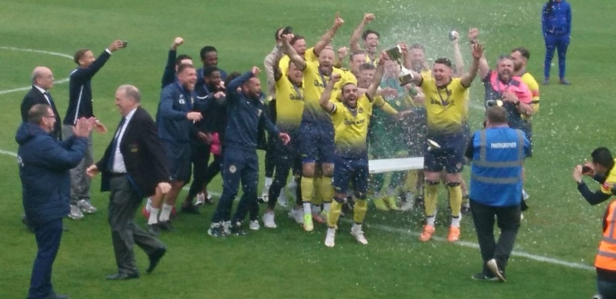 Awesome achievement by the boys in yellow and blue <a href="/FarnboroughFC/">Farnborough FC</a>! Great to see them back in the National South and well worth the 4 hour round trip!