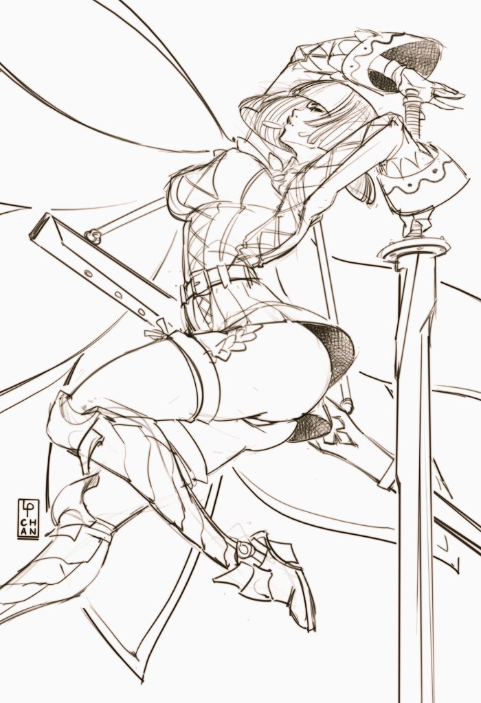 PerroneLia's tweet image. If Sunbreak has Rampages like Rise did, it'd be cool if you could pick Rondine as a unit and it turns out she's a f̶i̶l̶t̶h̶y̶ long sword user wielding Kamura steel she got from her travels.
#MonsterHunter