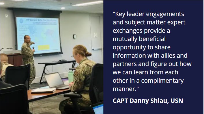 CAPT Danny Shiau, director of <a href="/theCGHE/">USU CGHE</a> at <a href="/USUhealthsci/">Uniformed Services University</a> lectures on day 1 of the newly branded Global Health Engagement Orientation Course. #securitycooperation #medicsbuildtrust #strongertogether