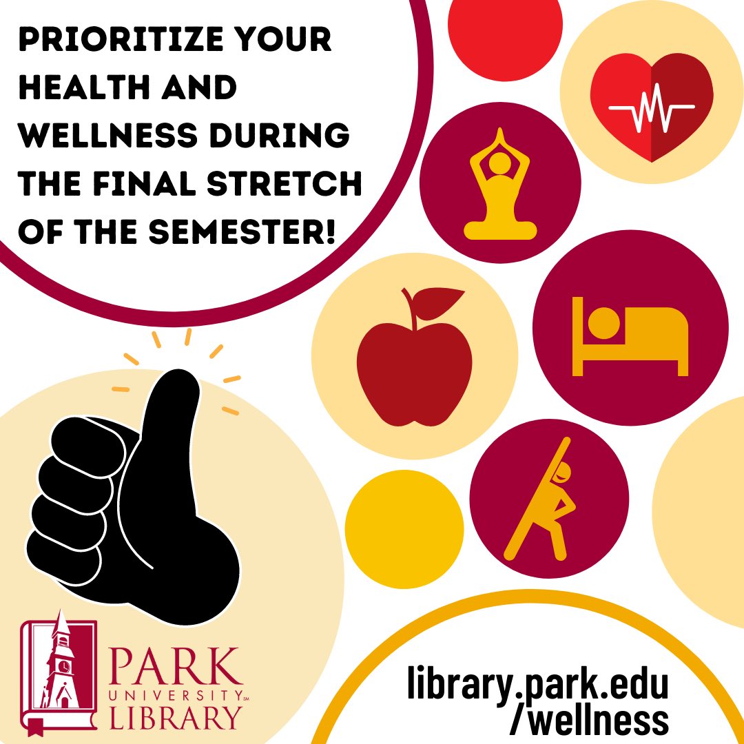 Park_LACSS's tweet photo. Happy finals week! Prioritize your mental health and wellness this last week! Find ways to relax and destress and just remember you have worked hard and the semester is almost over! Keep it up! https://t.co/Kp7h4SlsM8