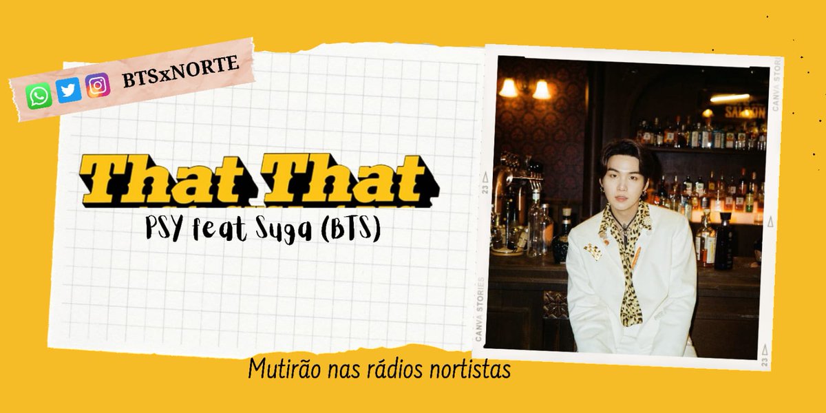 BTSxNORTE's tweet image. #ThaThat I Like, Babe! That That I Like That 🔥🔥🔥🔥🔥🔥🔥

Vamos pedir That That na Rádio Palmeira(AM)

📛Meta: + 7 prints em ⏰20min

VCs conseguem! 💪🔥 Lerigo
☆RNam @BTS_twt