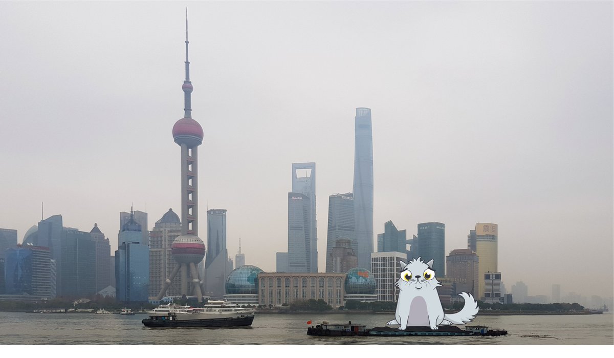 So here it is ! I arrived in #China at #Shanghai to be exact, it's a bit foggy here and sadly there is only this picture of The Bund I can get my hands on😅 #ETH #Ethereum #NFTs #NFT #Cryptokitties #Collectibles #photography #nftphotography #NFTphotographers
