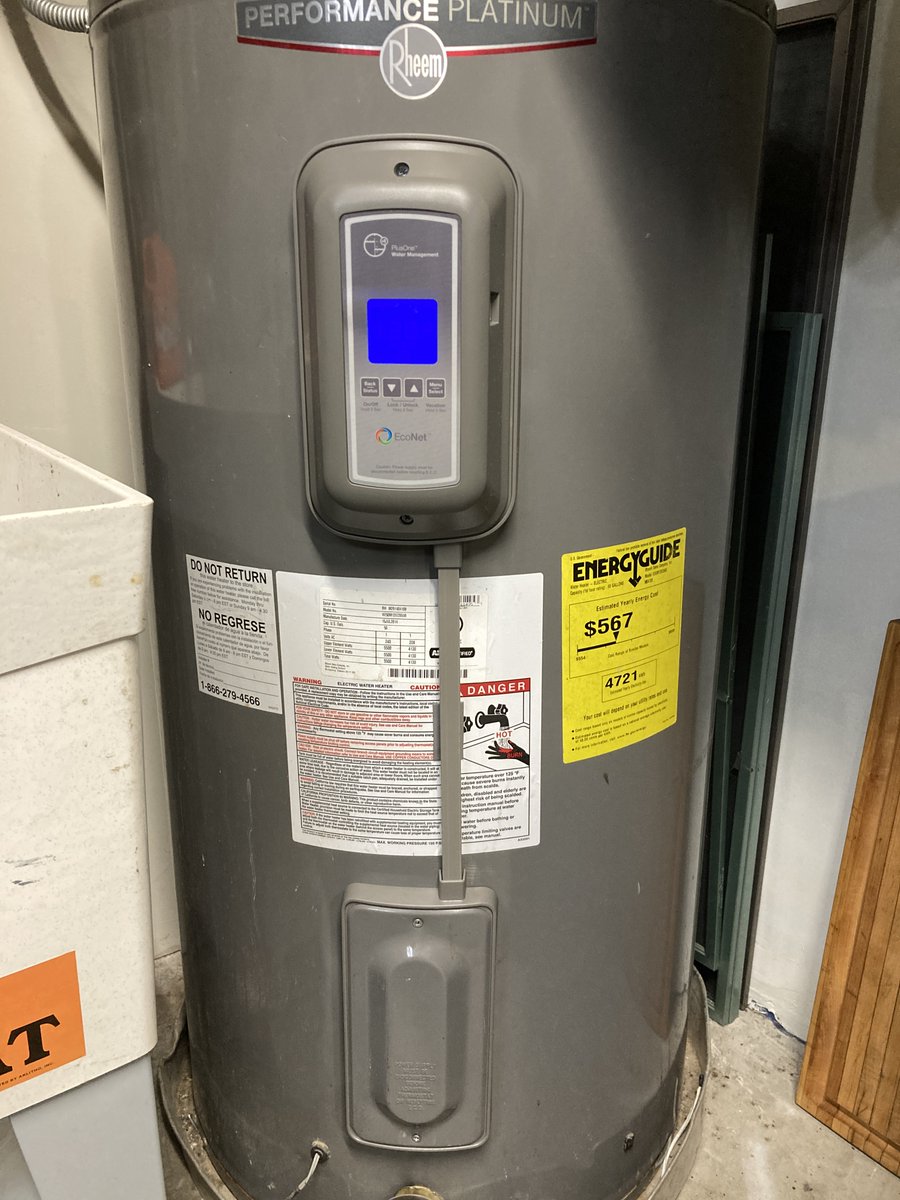 sburtonsound's tweet photo. Boring but maybe important tweet warning. Read on if you have a @rheem_water heater from @HomeDepot made in 2014/2015. It might be on recall due to fire and burn hazards. For more info and to get free work around parts go here: https://t.co/DIH8uGW7ON Thanks @USCPSC https://t.co/WuOgymTgMU