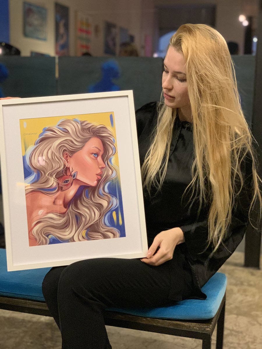 My first charity exhibition 🙏🏻 to support my country in this difficult situation 🙏🏻 #art #nft #ukraine