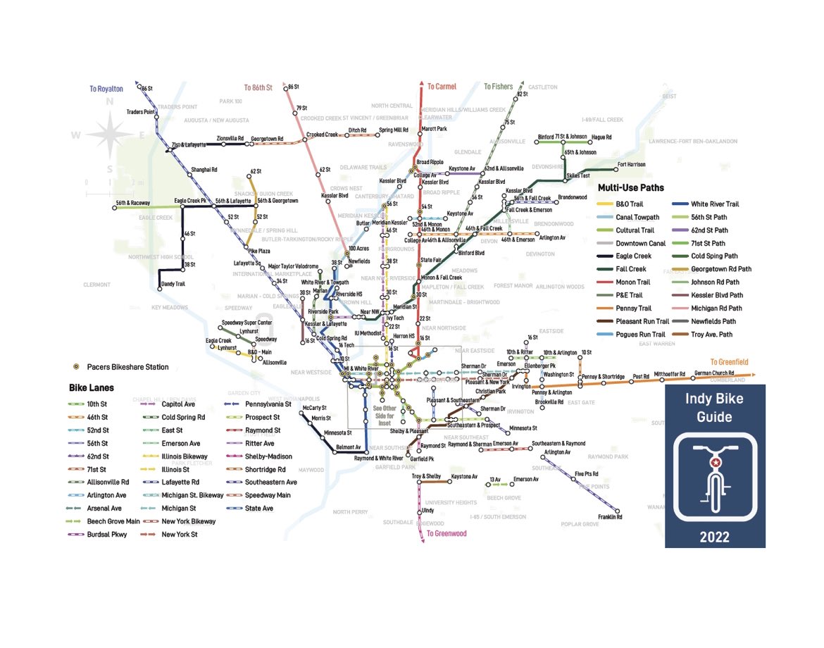 BikeIndpls's tweet photo. It’s a short video but a necessary step to planning your Bike to Work Day trip 📍

Also get a fist look at the updated 2022 Ride Guide to help you find the best bike infrastructure for your ride https://t.co/Ml7sxO6leM https://t.co/nQdN6KhS8X