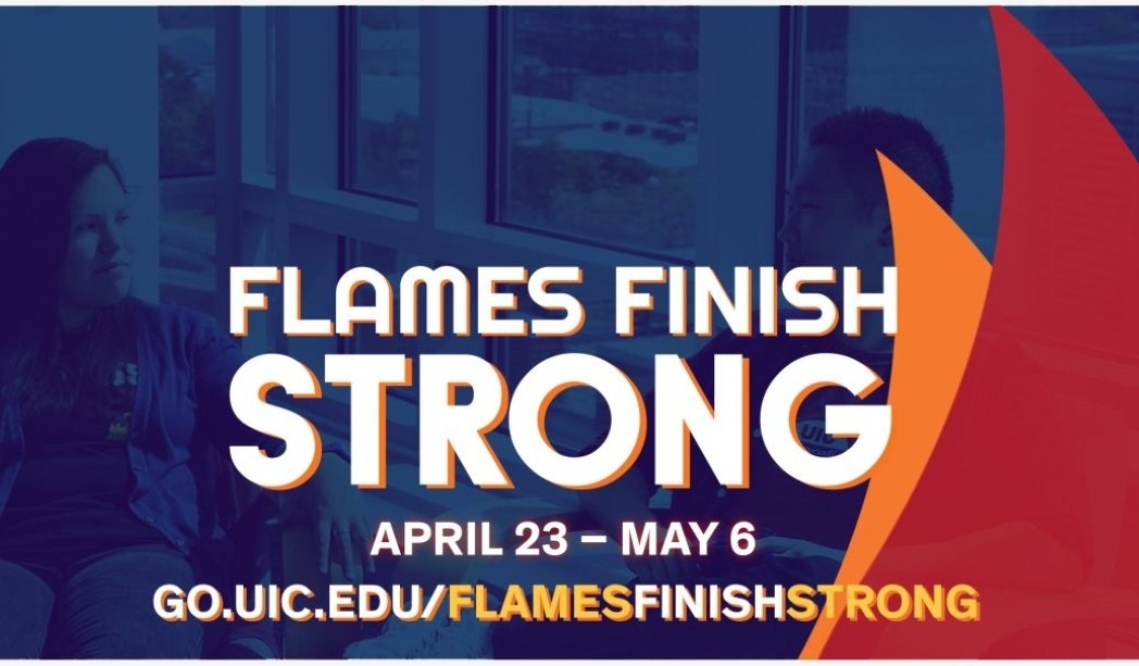 So many amazing resources &amp; support networks for all FLAMES TO FINISH STRONG! 🥞🐶📖🎓
go.uic.edu/FlamesFinishSt…