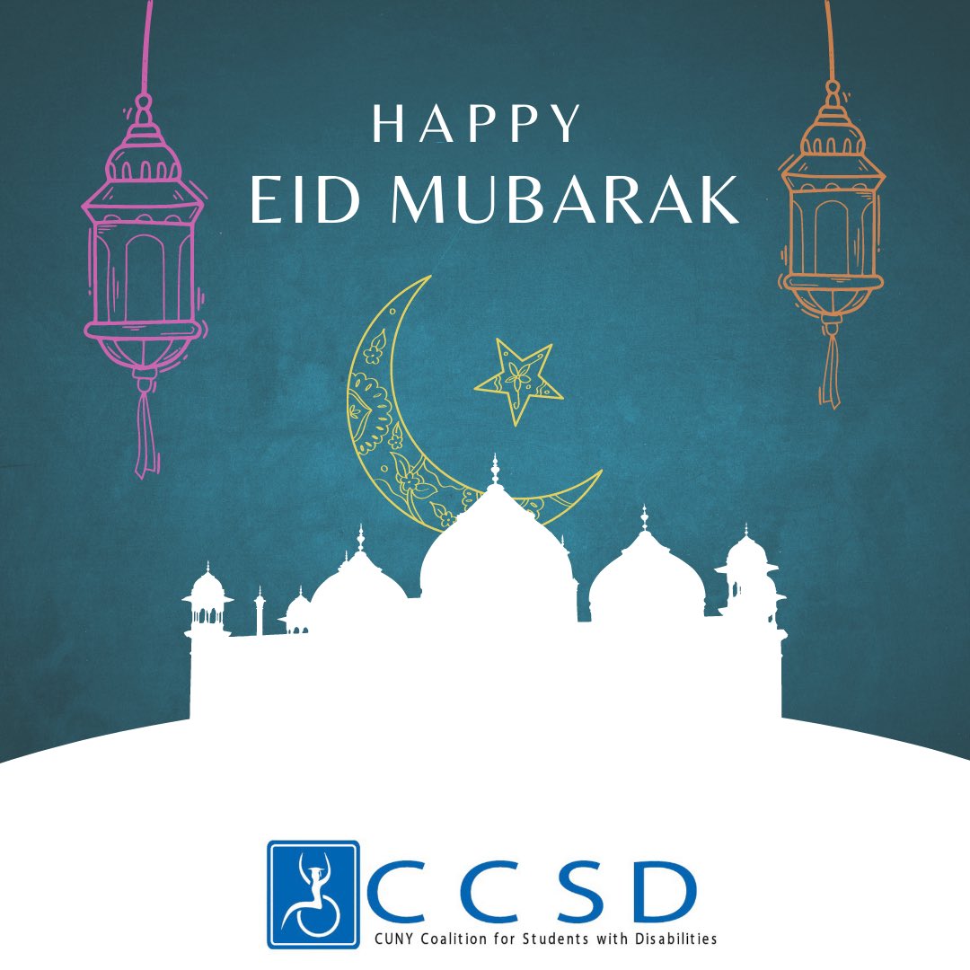 CCSD_Advocates's tweet photo. Wishing all those who celebrate a happy Eid!ย ๐
#UDLLCUNY #CCSD_Advocates #CUNY #CUNYStrong #EID2020 https://t.co/B49kkuWKUy