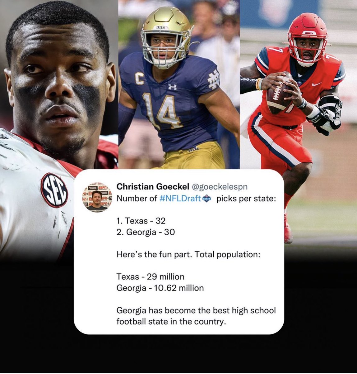 🤷🏾‍♂️🤷🏾‍♂️ don’t shoot the messenger. Y’all better come to Georgia and get all this talent.
