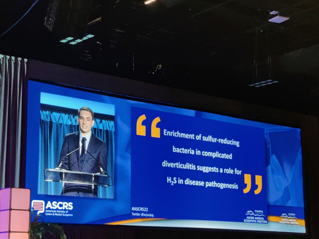 #ASCRS22 microbiome may help to differentiate complicated from uncomplicated dz