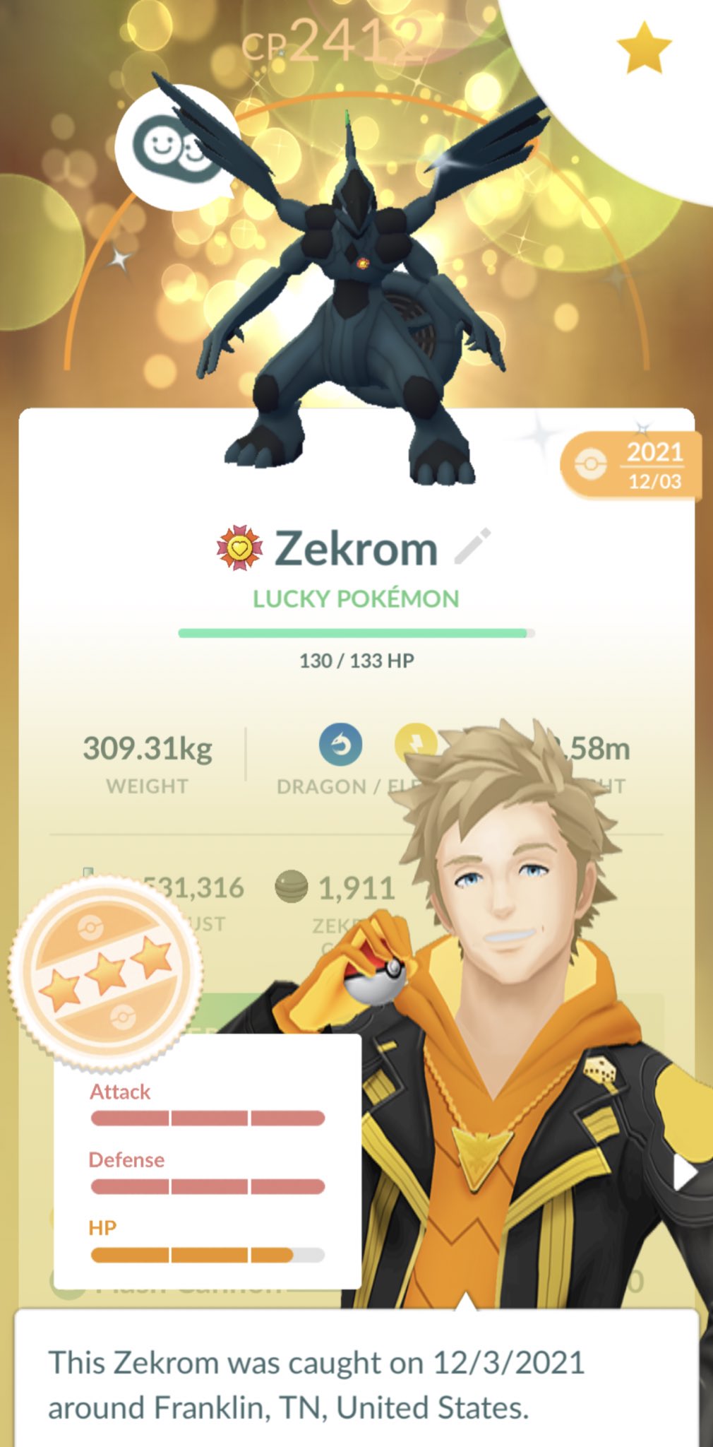 Zekrom - Pokemon Go