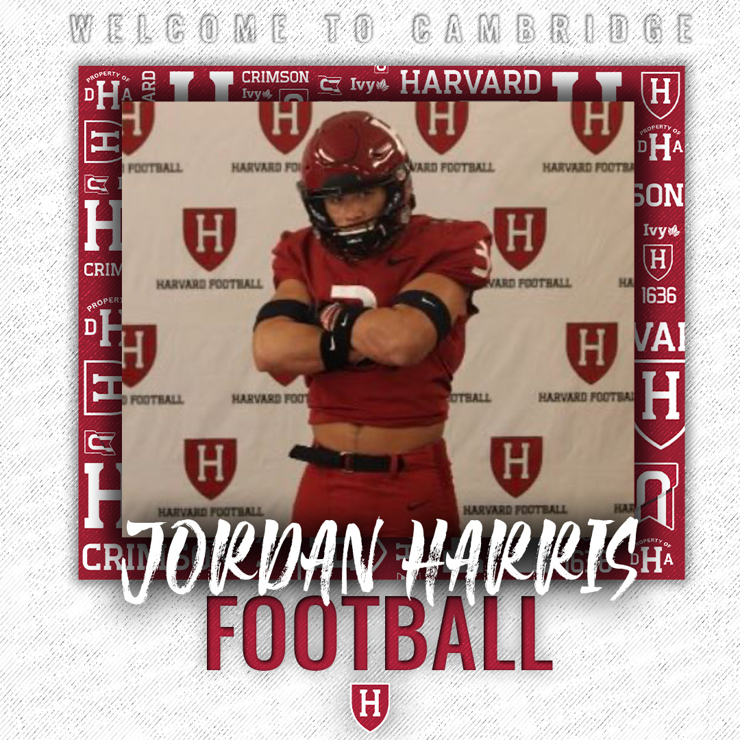 HarvardFootball's tweet photo. A fast and elusive running back, @JordanHarris003 will add a dynamic skill set to the talented running backs room. Welcome to Cambridge, Jordan!

#OneCrimson https://t.co/HOjdlPjA2L