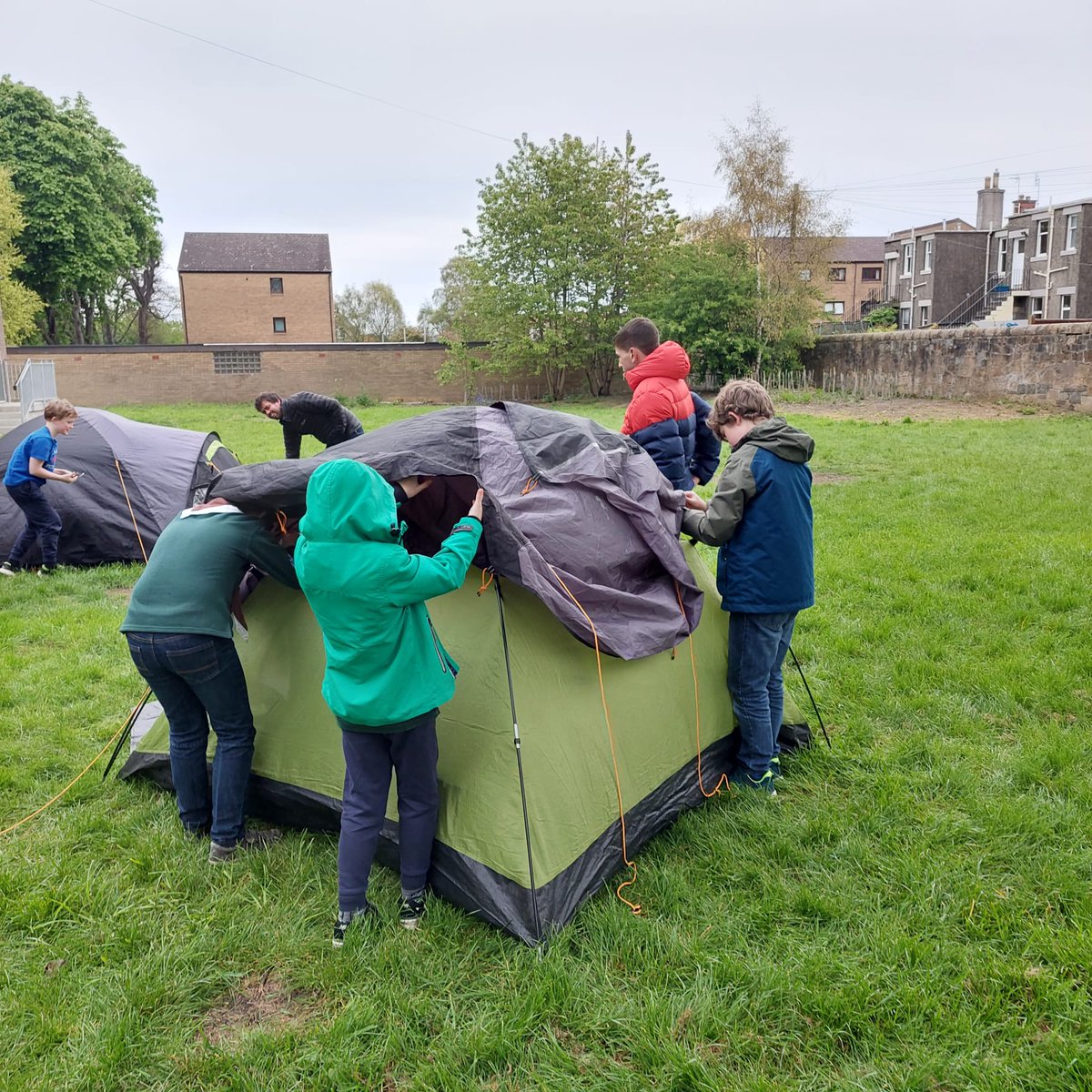 This week at Cubs was a bit in-tents... #teamwork #readyforcamp #skillsforlife