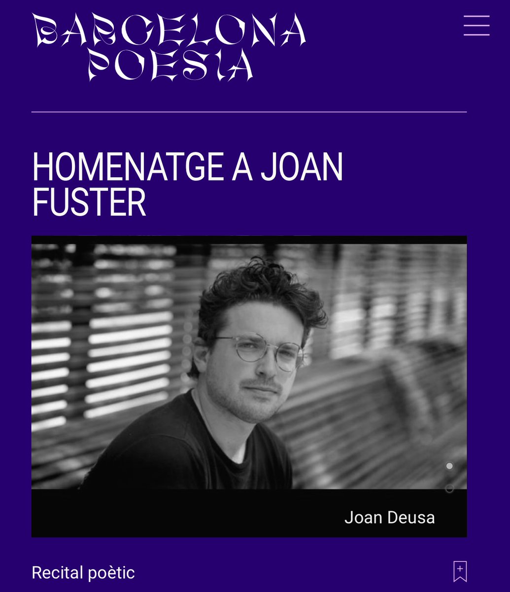 joandeusa's tweet photo. El 14 de maig a les 12:00 recitaré antipoemes de Fuster i alguna epopèia meua amb @ClimentEsther. Ella recitarà la part lírica de JF, i després ens llegirà alguns dels seus haikus, en pla Fuster fusion total.

Gràcies. Comboi absolut 🖤
 #BCNpoesia #SaforPower https://t.co/N32jj5XTv1