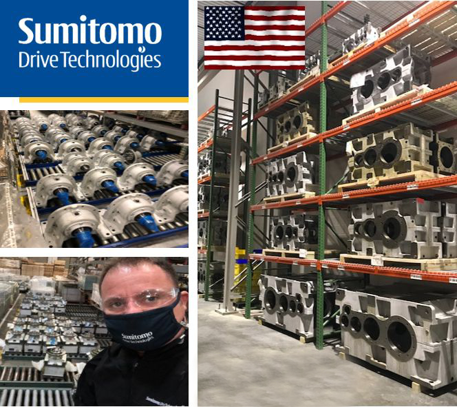 SumitomoDrives's tweet photo. This Cyclo #speedreducer was assembled with a special bell housing output to increase the bearing span and higher radial load ratings were created. This is perfect for vertical mixing. https://t.co/2gXo6DAAEU
