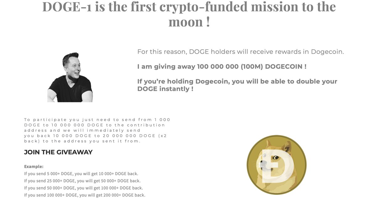Doge_1_Mission's tweet image. We are giving away 100 000 000 (100M) DOGECOIN !

Join here: doge-1-mission.8b.io