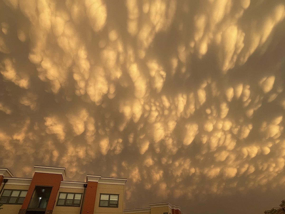 missprissyrissy's tweet image. I looked at our security cameras and saw what looked like mammatus clouds - my favorite clouds! ☁️☔️ Beautiful calm after the storm. #kocofirstalert #okc #edmond #okwx @KOCOdamonlane @KOCOjonathan @KOCOMichael