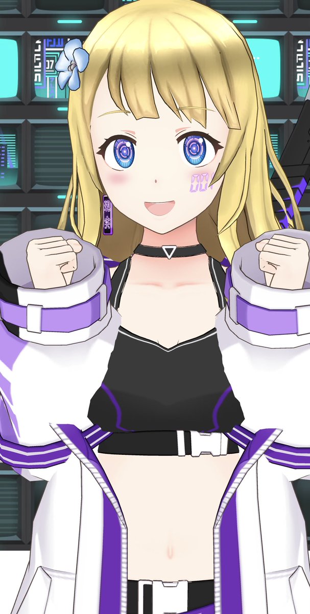 AkuVtuber's tweet photo. Nyaaaa! 💜😊 https://t.co/x1P52nzyBp