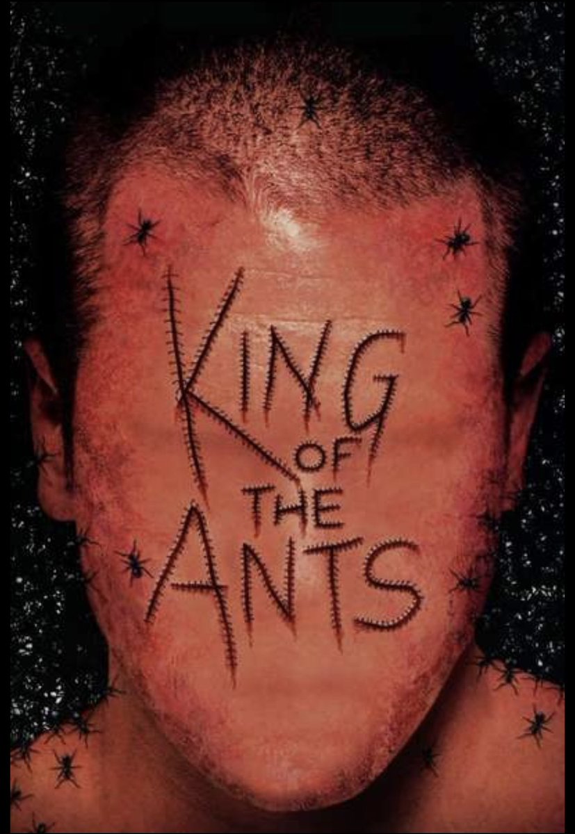 Todays #mondaymurmurs is Stuart Gordon’s underrated and disturbing “King of the Ants,” available on American Tubi.

A drifter finds himself in a situation where he is completely under the control of a group of people that will definitely test your limits. #stuartgordon