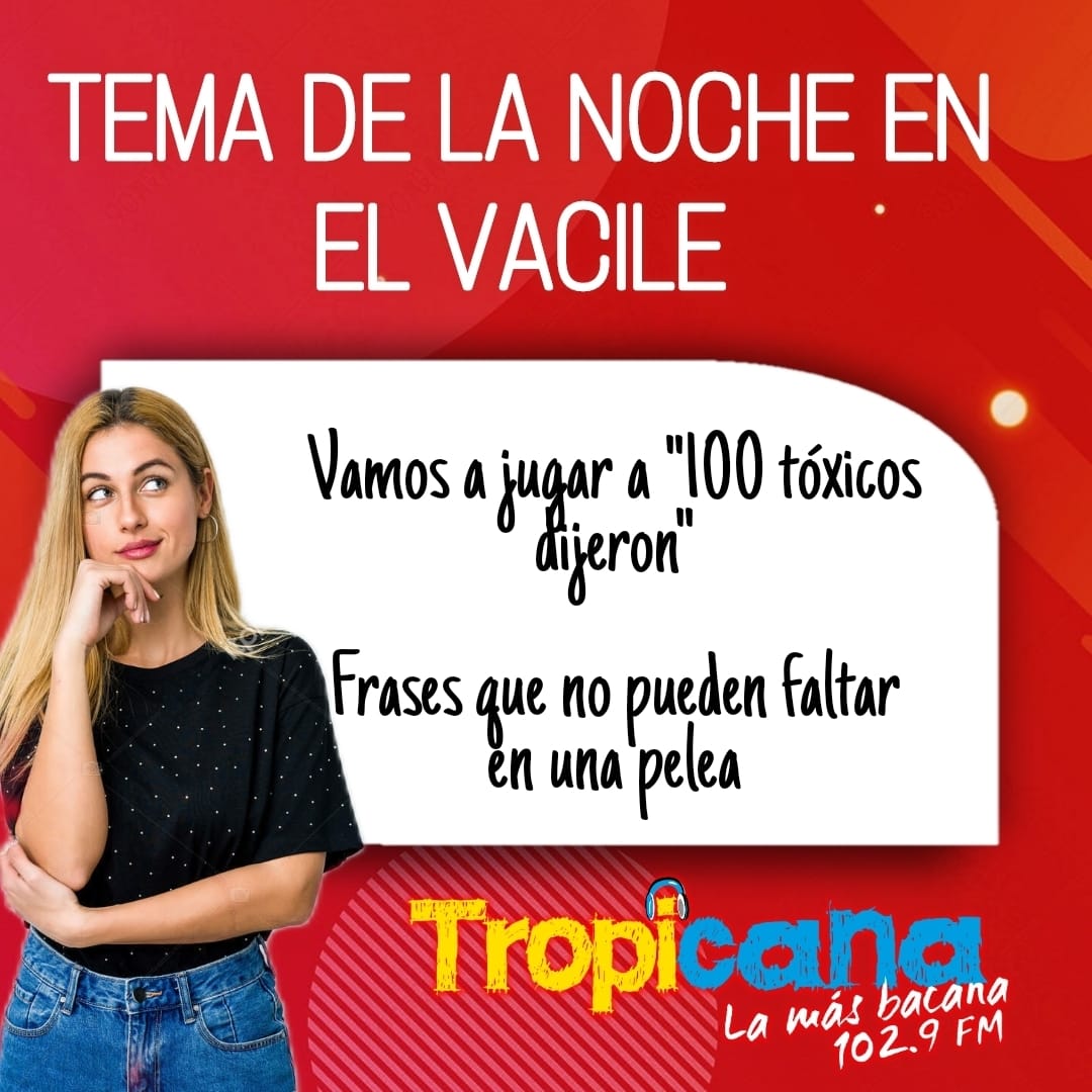 El Vacile es con <a href="/djcristiancj/">cristian cj</a> y <a href="/luchydjradio/">Lucia Molina</a>. Con los mejores temas y todo el sabor de la noche. Hoy: #Tóxicos  -->: bit.ly/3GMSZf