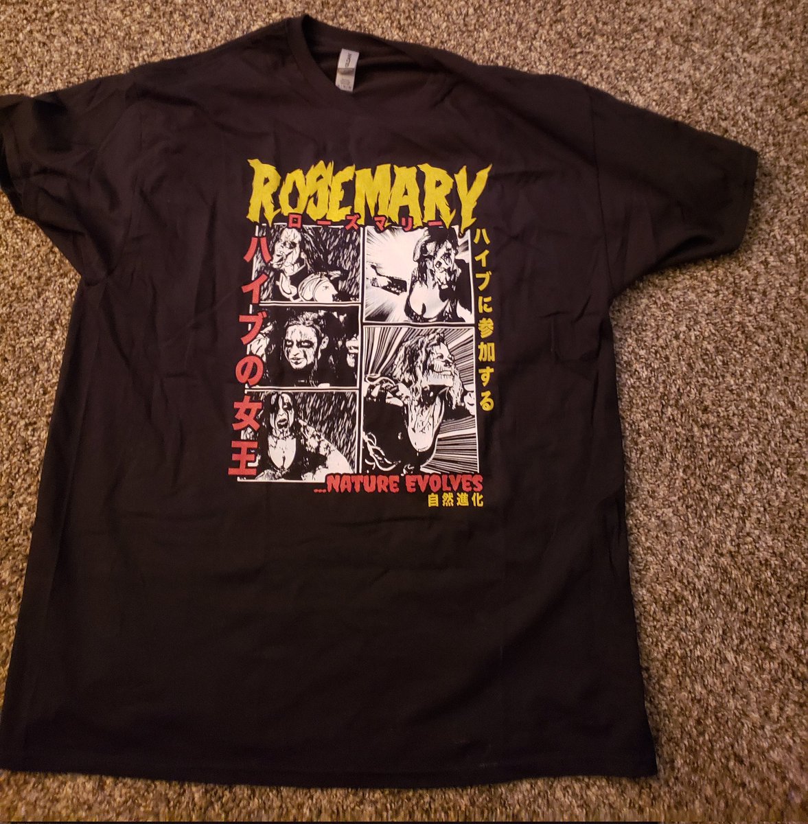 #MultiverseMailCall We got @WeAreRosemary Nature Evolves shirt today from @PWTees😈 #DecayingThroughTheDecades 
#Decay #DemonAssassian #DeathDealer