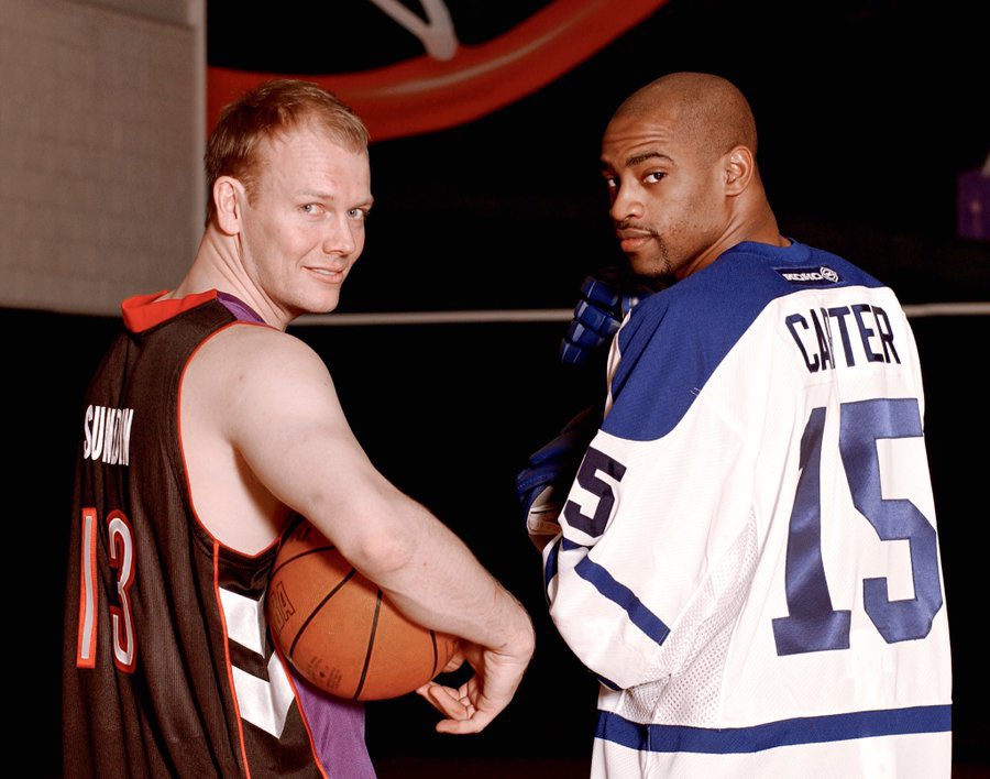 Amit_Mann's tweet photo. Imagine this photo remade with Scottie Barnes, Auston Matthews and Vladdy Guerrero Jr. https://t.co/lehzSOglN4