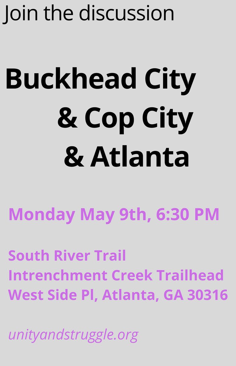 struggleATL's tweet photo. What does the Buckhead Cityhood movement mean for Atlanta? What is the current balance of power in Atlanta's governing machine? How can we build on divisions within the ruling elite to stop Cop City? https://t.co/RIv5sbIweS