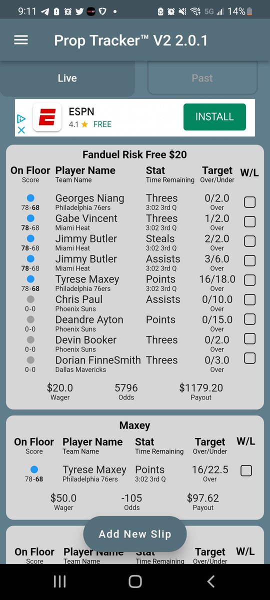 3rd quarter update! Need Niang to come alive to have a chance here 🙏