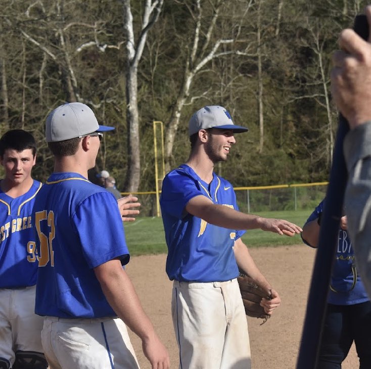 WGAthleticsPA's tweet image. Baseball, all smiles after clinching the section title outright tonight in their 11-5 win vs GCC. This is the school’s FIRST ever baseball section title! The boys are back in action tmr at GCC to close out section play! ⚾️👏🏻@AthleticsGreene @greenesports