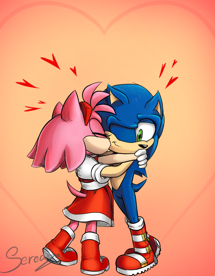 Sereaza on X: Some SonAmy fanart. sorry couldn't think of