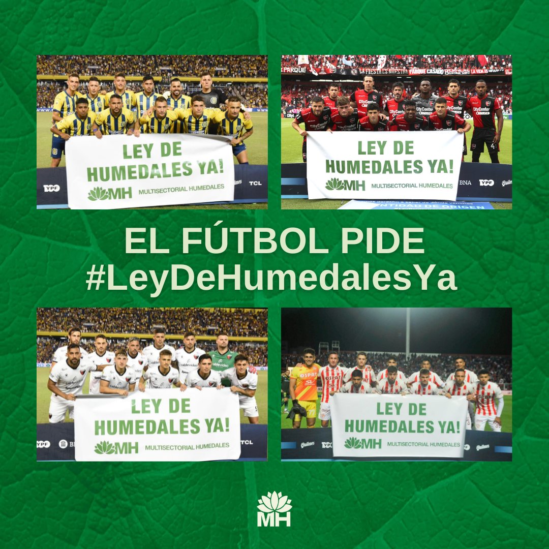 MHumedales's tweet photo. 📢EL FÚTBOL PIDE: #LEYDEHUMEDALES YA

🔸La pasión popular y las necesidades se unen, para que los sectores políticos escuchen de una vez por todas un pedido impostergable. Los clubes @RosarioCentral, @Newells, @ColonOficial y @clubaunion se sumaron al pedido de #LEYDEHUMEDALESYA. https://t.co/4OeiAMDsNF