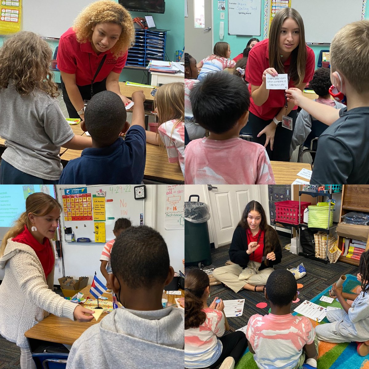 UTampaEDU's tweet photo. Enjoy these pictures of our @UofTampa elementary education majors who worked in teams to plan &amp; teach interactive, literature-based social studies lessons.The lessons were student-centered, creative, &amp; engaging.  They taught, enjoyed, and learned from this special experience. https://t.co/zcVW0DYfXk