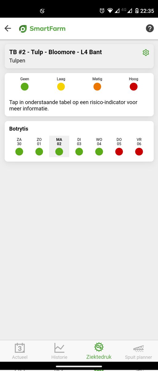 RickVeldhuisen's tweet photo. Omdat er steeds minder gewasbeschermingsmiddelen beschikbaar zijn, moeten deze zo optimaal mogelijk ingezet worden. Bij @brinke_w hopen we met behulp van de @AppsforAgri #FieldMate extra inzicht te krijgen in de weersomstandigheden in de percelen om dit voor elkaar te krijgen. https://t.co/Bp7qxF8tj1