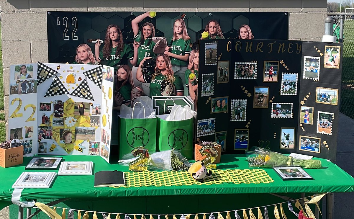 Senior Night for <a href="/BethelBeesSB/">Bethel Softball</a> vs Miami East!

Seniors Macy Hawk and Courtney Eschete leading the Bees tonight! Thanks for all your efforts and dedication over the years!