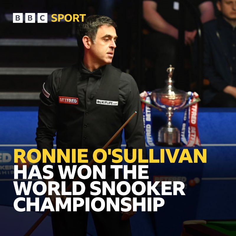 evans_reanne's tweet photo. Pro 30 years 
Age 46
World number 1 
7x world champion 
@ronnieo147 
Whatever sport around the world you have to mention this man https://t.co/djjXytztap