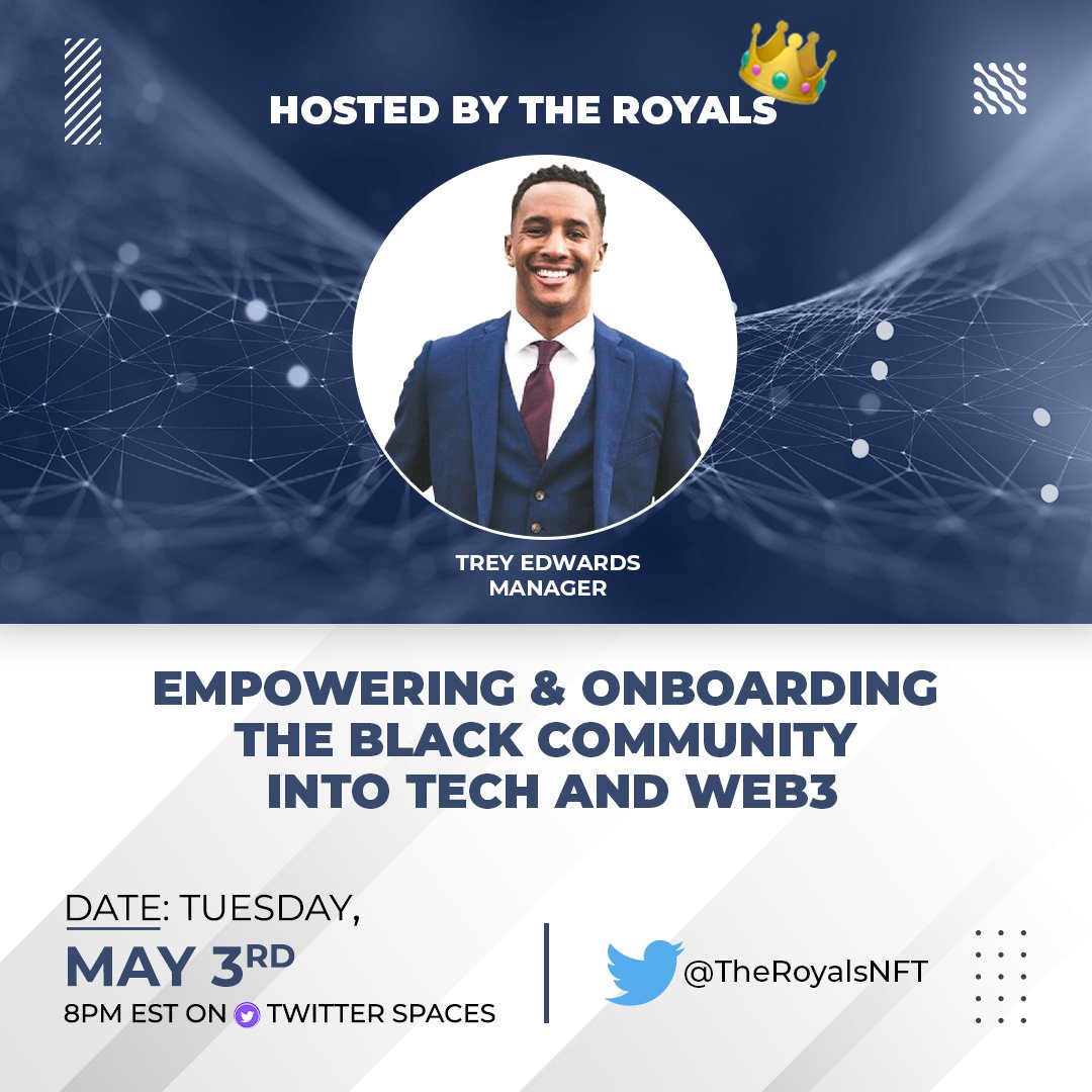 Are WAGMI?

Blockchain &amp; crypto expert <a href="/treyedwards919/">Trey Edwards</a> will explore this question on our next Twitter Spaces. 

We can’t wait to hear about his efforts to engage &amp; educate individuals from underrepresented communities about Web 3!

Tomorrow at 8pm EST⏰

x.com/i/spaces/1OdJr…