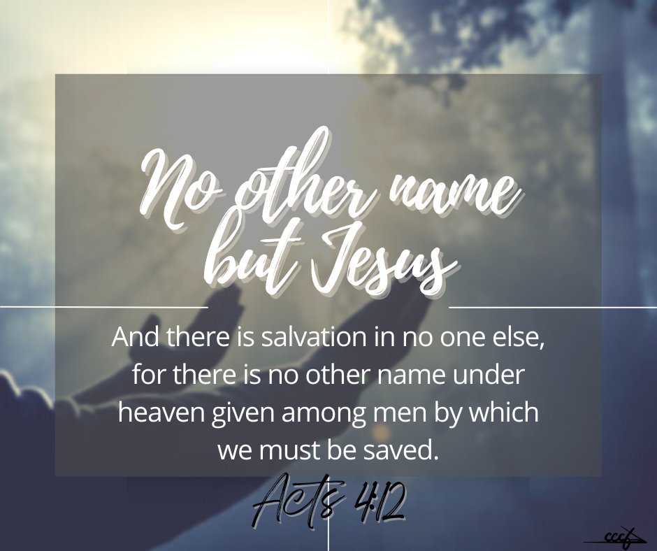 CCCFellowship's tweet photo. Only Jesus has the power to save! His name is the only one in all the world that can save!
#cccfellowship #cccf #Jesus #powertosave #nootheralternative #theway #thetruth #thelife https://t.co/qaai5uSp6C