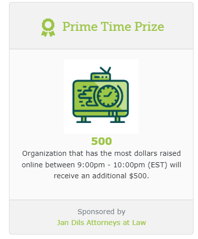 GiveLocalMOV's tweet photo. There's still three hours left for #GiveLocalMOV and still prizes to be award. The Prime Time Prize goes to the organization that raises the most money in online donations between 9:00pm - 10:00pm. https://t.co/ez3nSJW9xG https://t.co/Cb8ILF1zBh