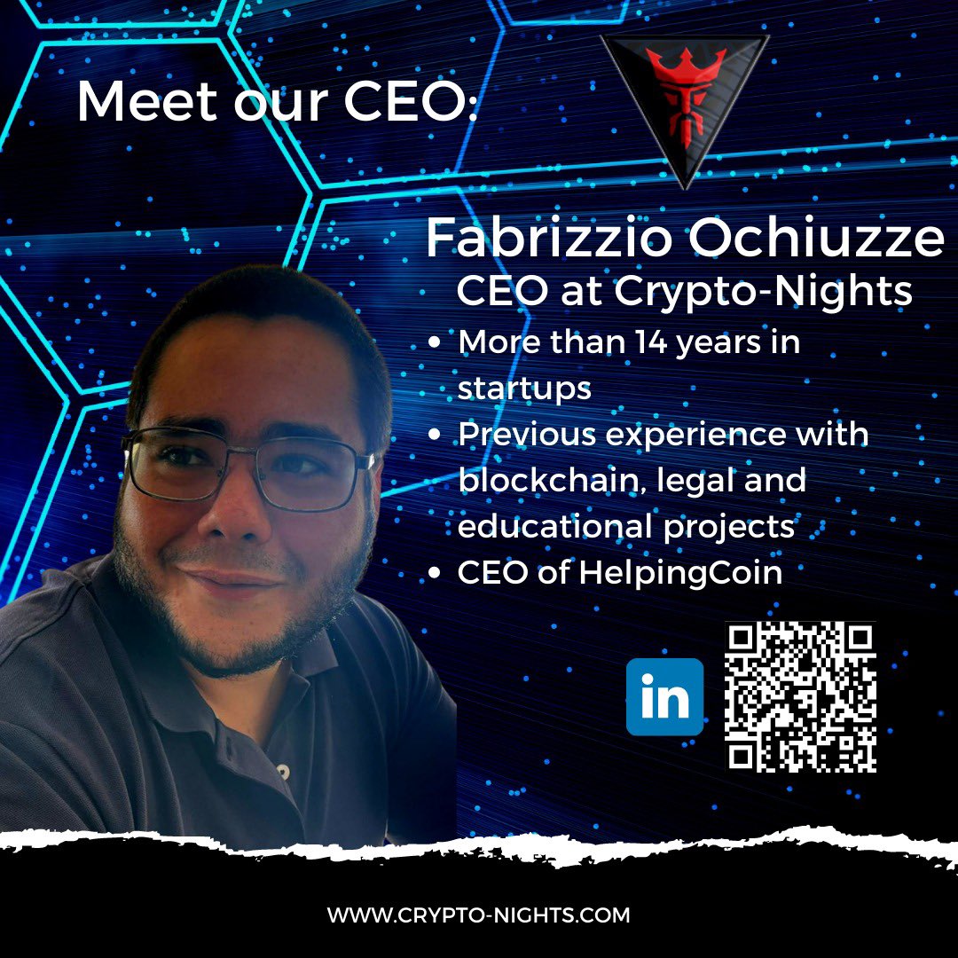 Meet our CEO Fabrizzio Ochiuzze. 🚀 We have an intertnational  multidisciplinary team with wide previous experience!